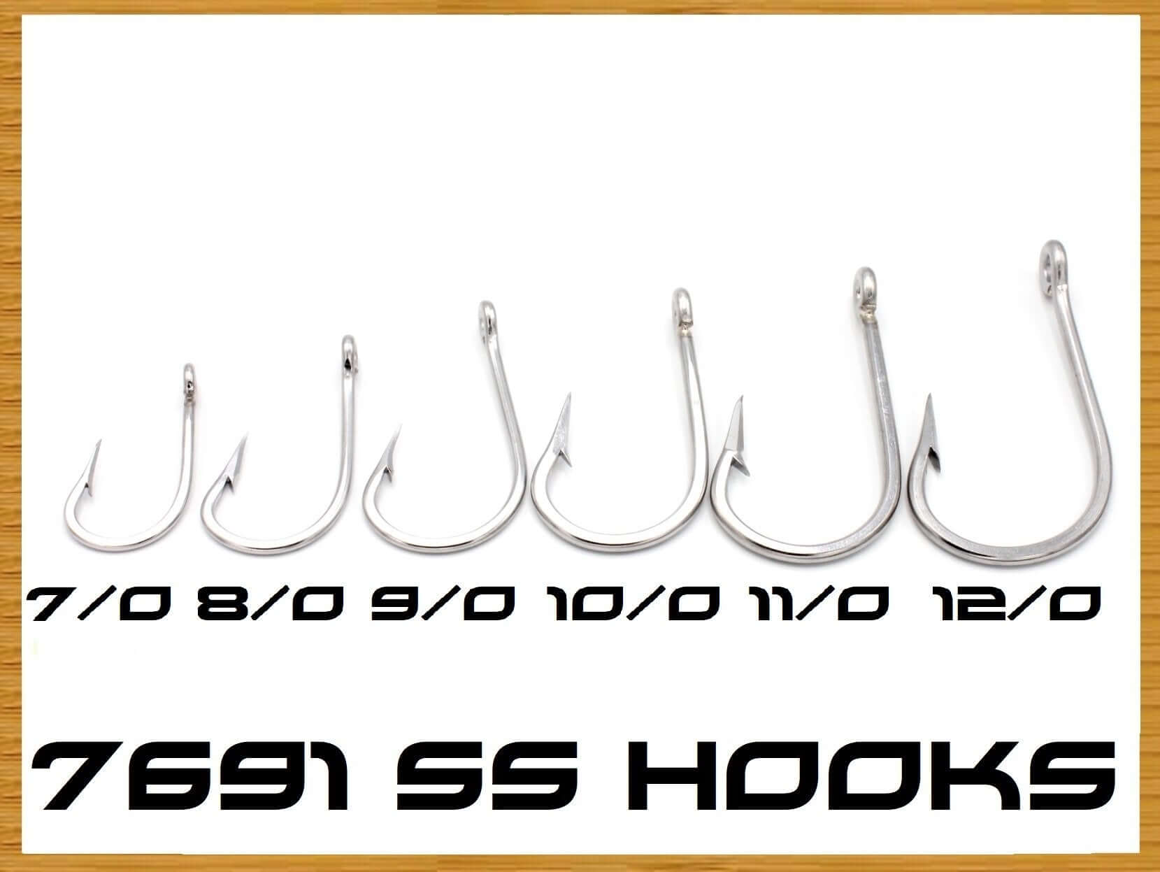 Stainless Steel Hook Diving Hook Silver 22g-99g 316 Stainless Steel No Rust