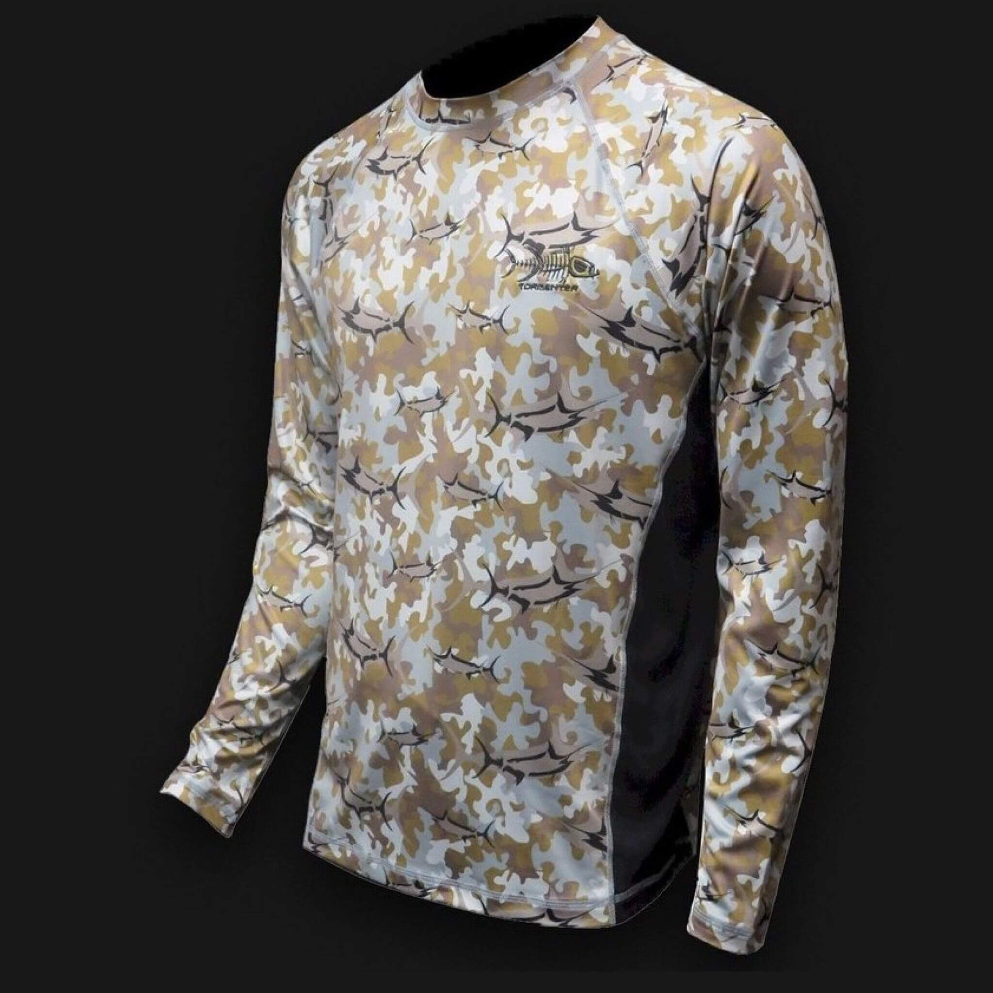 Long Sleeve For Men Men's Outdoor Quick-drying Camouflage Long Sleeves Tops  Blouse T-Shirts Army Green L 