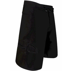 Black on Black Waterman 5 Pocket Board Shorts Waterman 5 Pocket Performance Fishing Board Shorts Tormenter Ocean Black on Black 28 