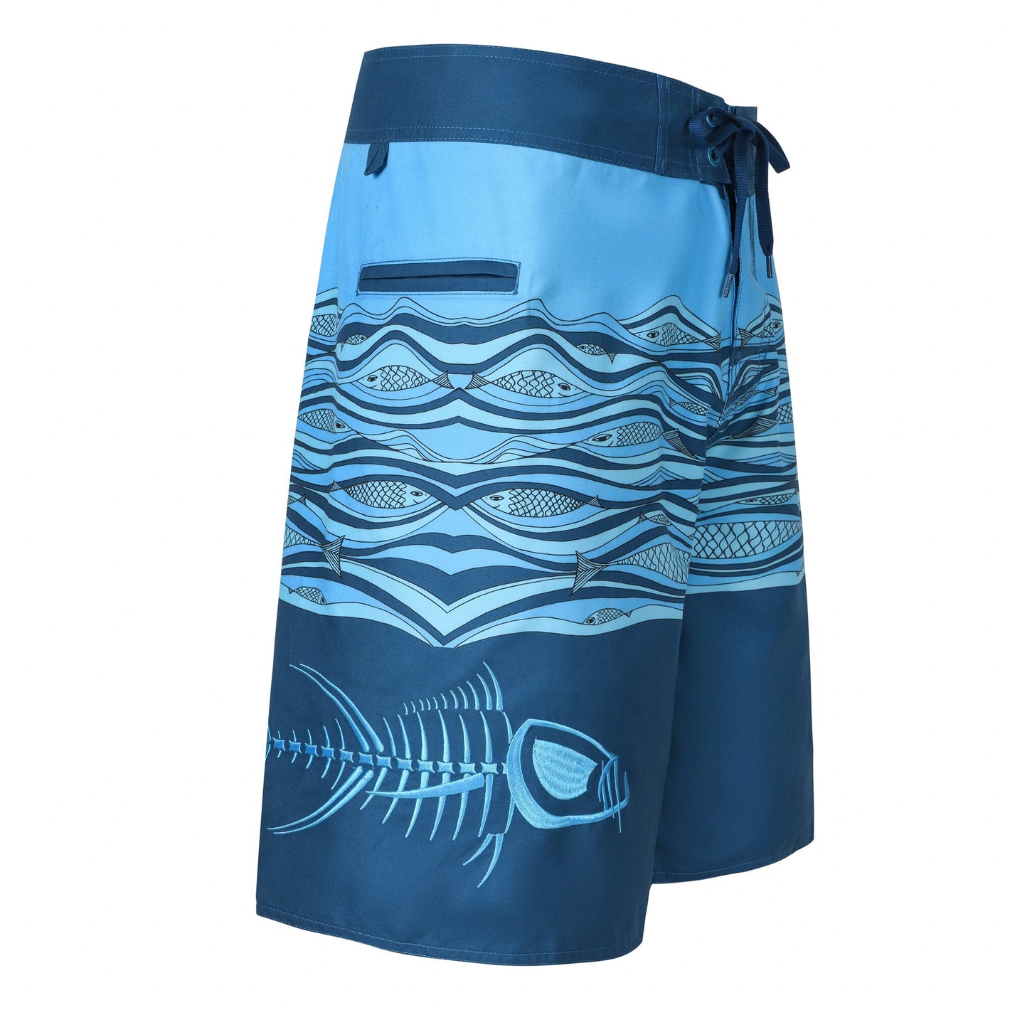 Kalakua Blue Waterman 5 Pocket Board Shorts Waterman 5 Pocket Performance Fishing Board Shorts Tormenter Ocean Blue 30 