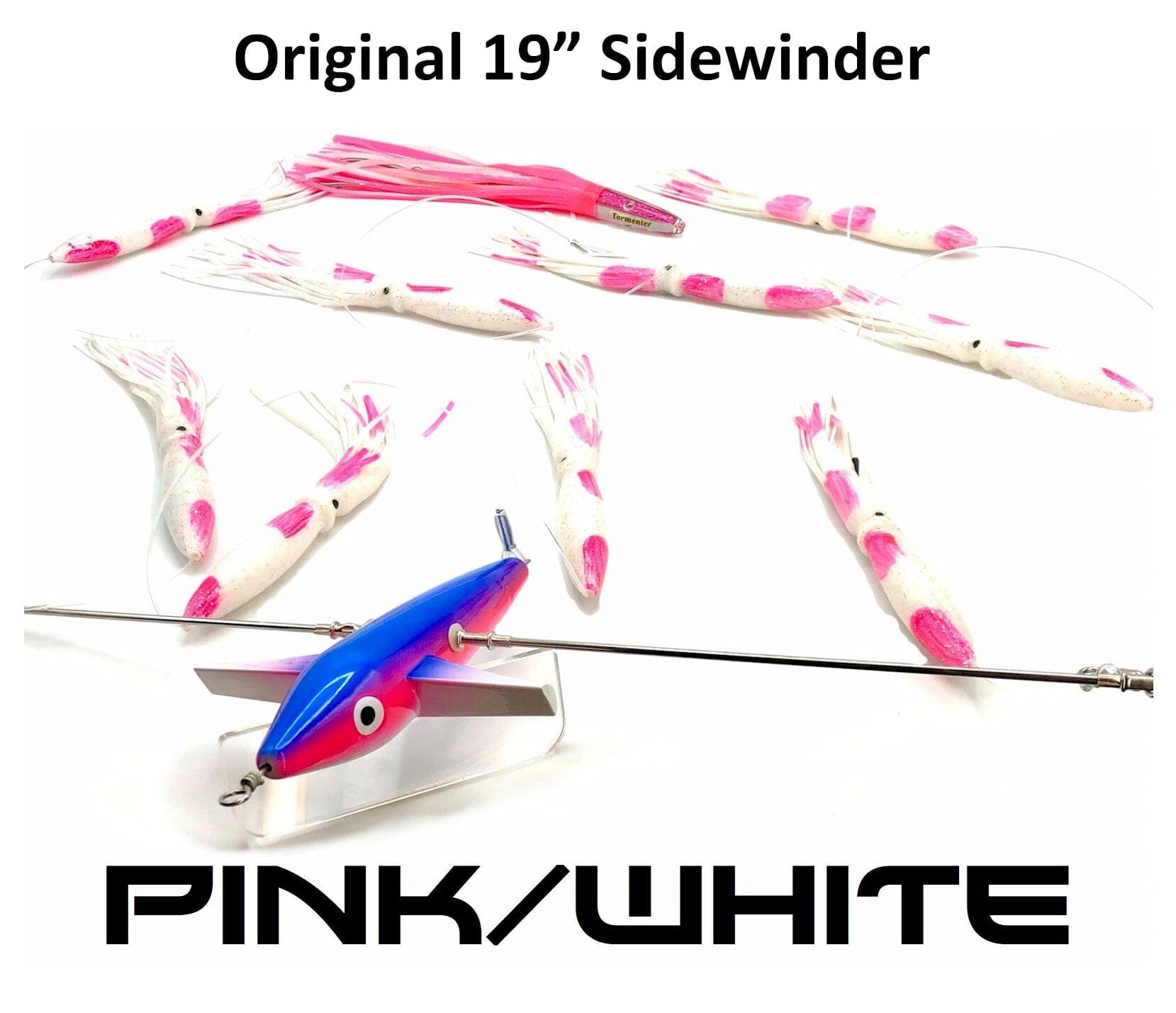 Tormenter 18 Sidewinder Tracker Bar - Starboard Pink/White