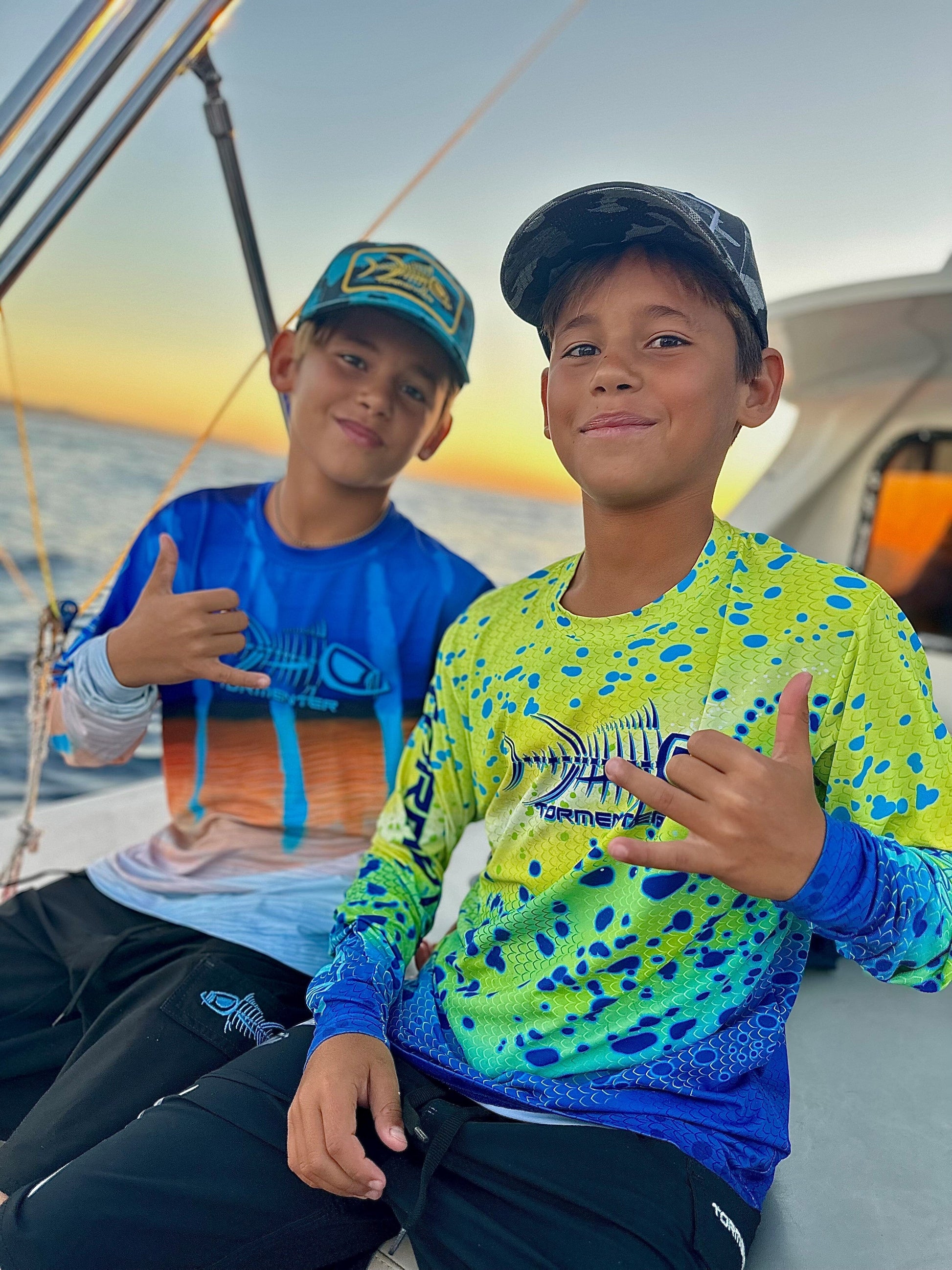 Youth Live Series Mahi SPF Shirt Youth Apparel Tormenter Ocean 