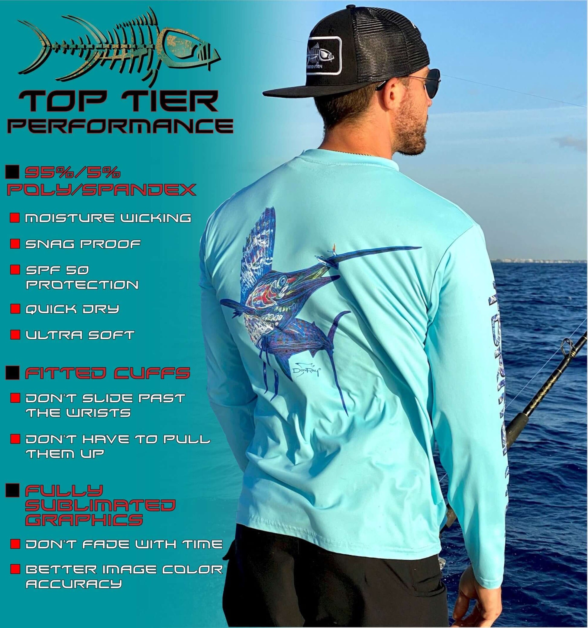 Men's Performance Apparel TORMENTER OCEAN Fishing Gear, performance gear