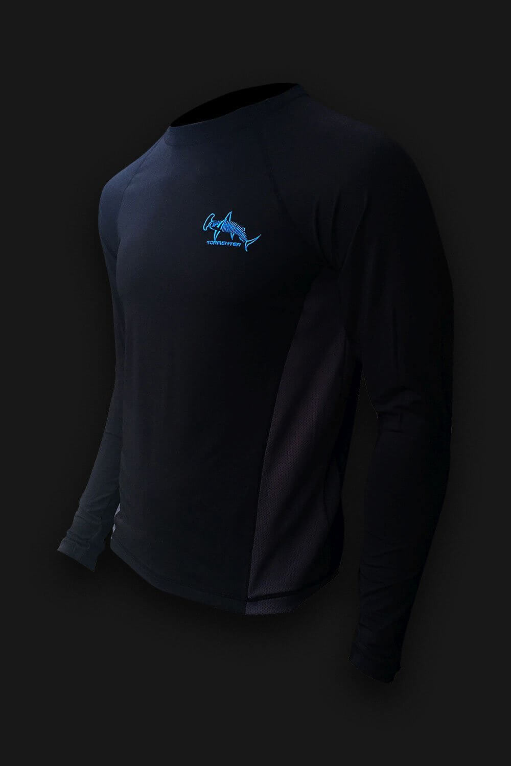 Hammerhead Black Performance Fishing Shirt SPF 50, 3XL / Black