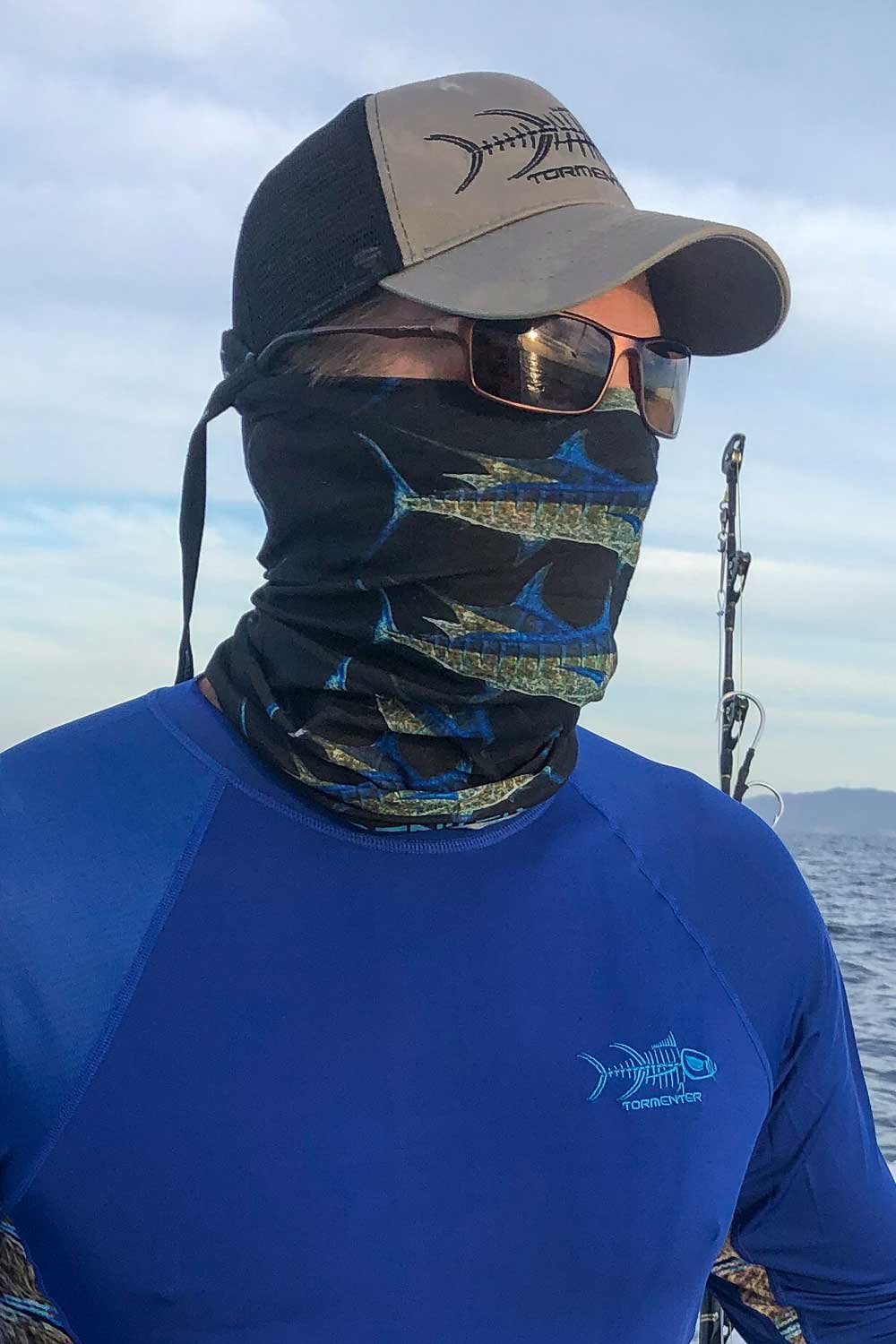 Buy Gray/Black Outdoor Fishing Cap - Tormentor Ocean