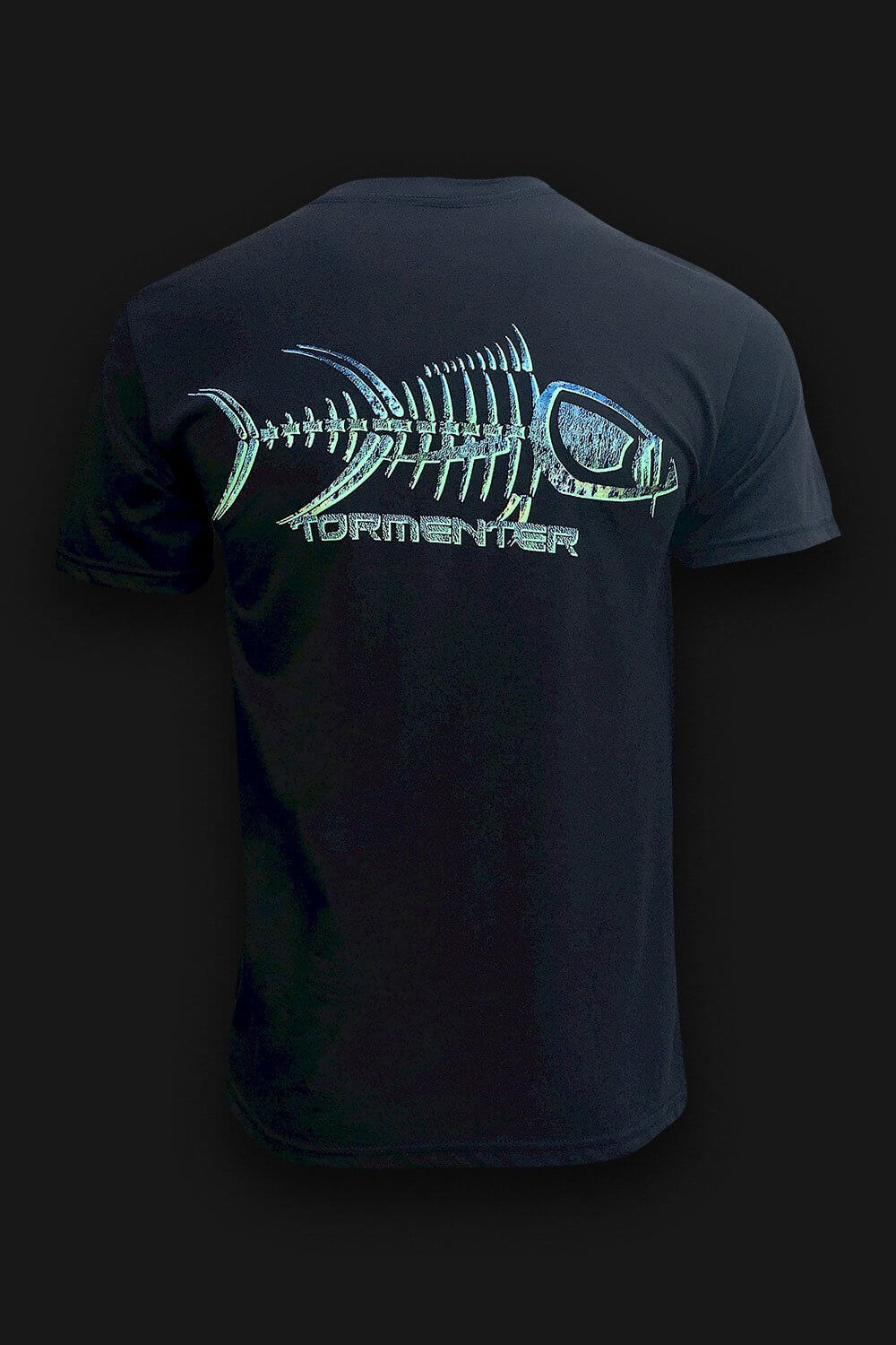 Tormenter Mens Logo Fishing T-Shirt (Large, Charcoal Kraken) 