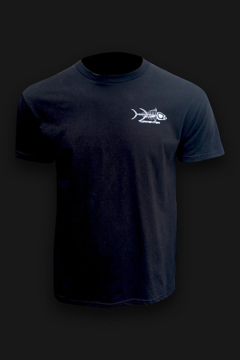 Patriot Black Men's Fishing T-Shirt, M